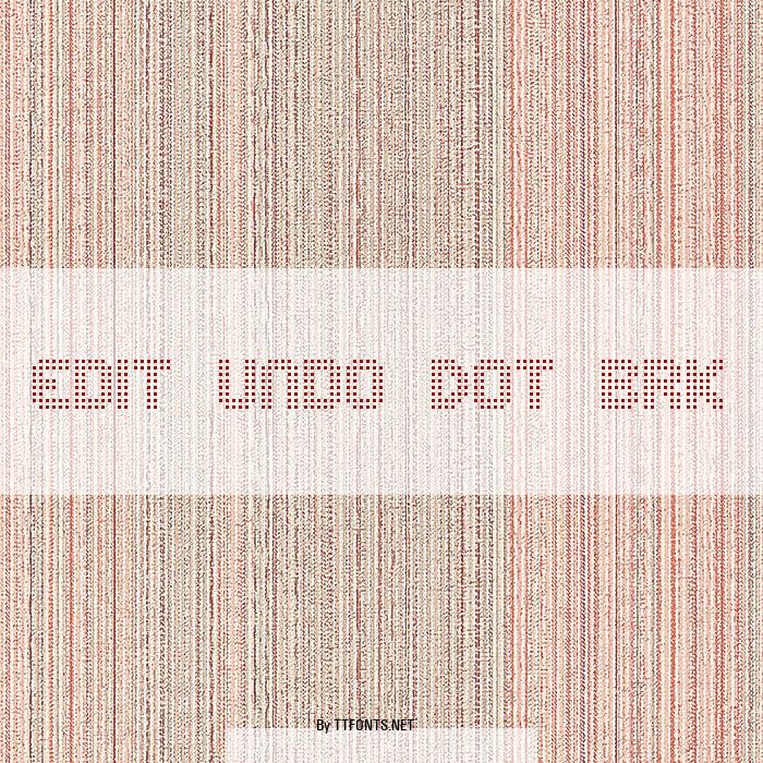 Edit Undo Dot BRK example